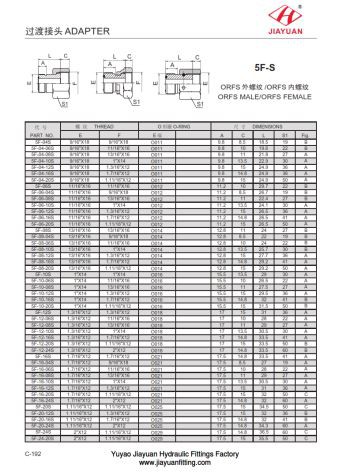 흡진기 ORFS 남여 이음쇠